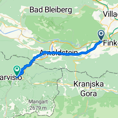 unterfedernau, villach nach Monumento I, Tarvis