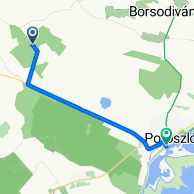 Útvonal innen: Kétút köz