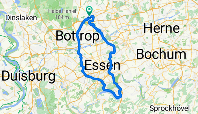 Gladb 01 - Bahntrassenradeln Nordsternweg - Baldeneysee