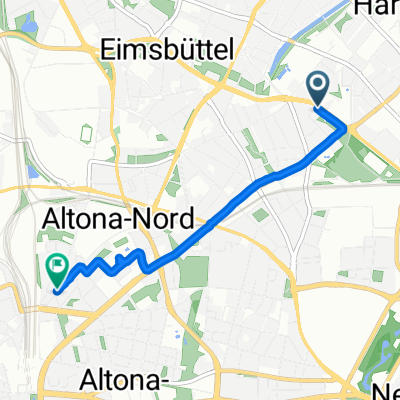 Felix-Dahn-Straße, Hamburg nach Haubachstraße, Hamburg