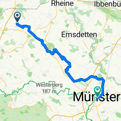 Route nach Münster