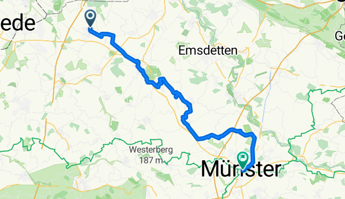 Route nach Münster