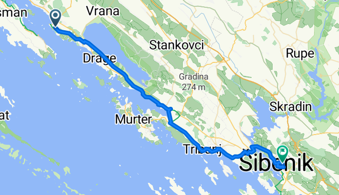 Biograd na Moru - Šibenik