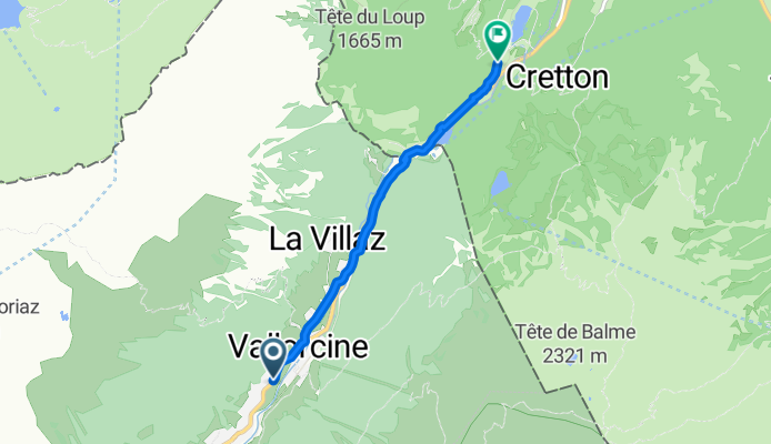 From Vallorcine to Finhaut