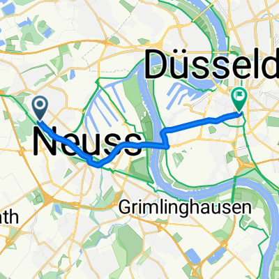 Broichstraße, Neuss nach Bilker Allee, Düsseldorf