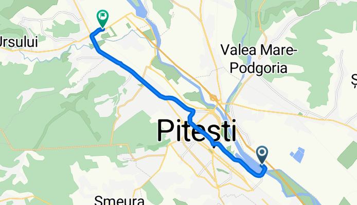 Autostrada București-Pitești, Ștefănești to Strada Serelor, Bascov