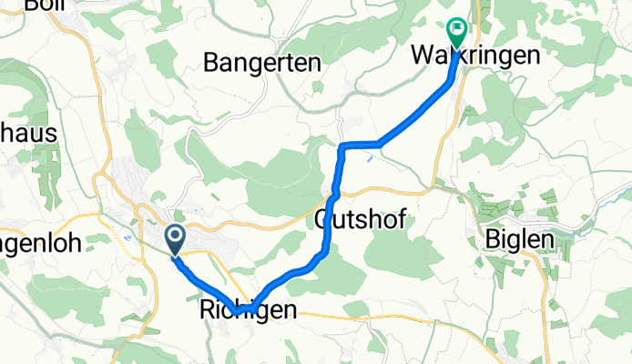 Richigenstrasse, Worb nach Dornistrasse, Walkringen