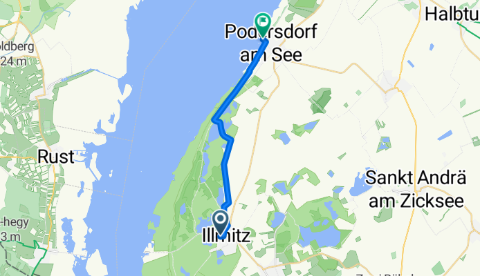 Seegasse, Illmitz nach Podersdorf am See