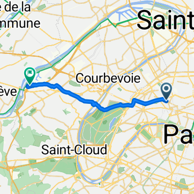 Rue de Constantinople, Paris à Rue Joseph Monier, Rueil-Malmaison