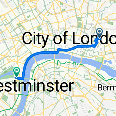 Wentworth Street, London to Horse Guards Road, London