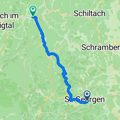 Von Sankt Georgen im Schwarzwald bis Hausach