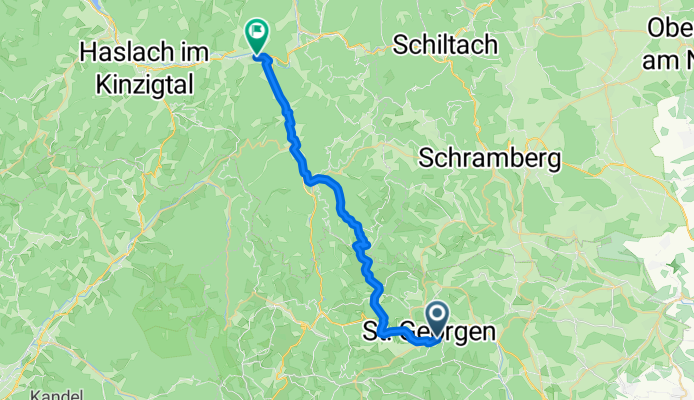 Von Sankt Georgen im Schwarzwald bis Hausach