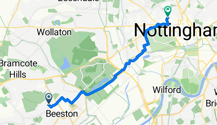 Bramcote Road, Nottingham to Travel Inn, Nottingham