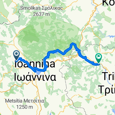 De Eparchiaki Odos Klimatias-Vissanis a Eparchiaki Odos Servion-Elatis