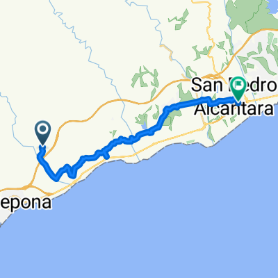 Route to Bulevar San Pedro Alcantara