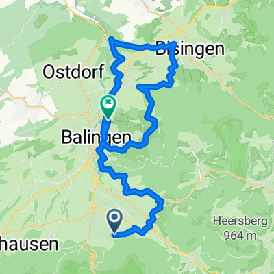 um Balingen, via Heselwangen, steinhofen
