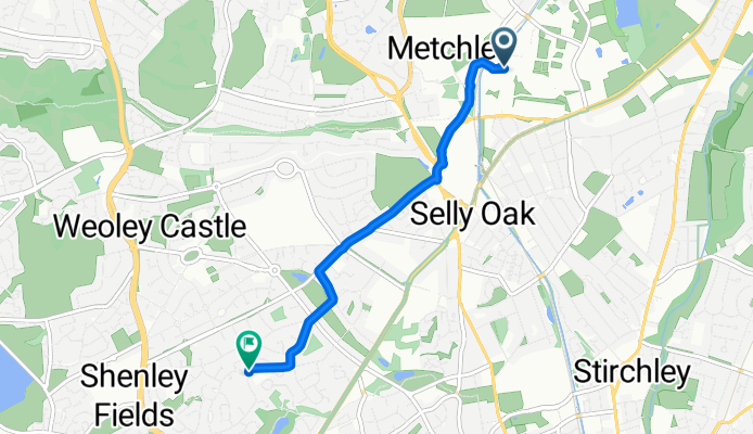 Ring Road South, Birmingham to St Denis Road, Birmingham