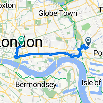 Stainsby Road, London to Old Castle Street, London