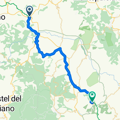 Via Duccio di Buoninsegna, San Quirico d'Orcia nach Via Odoardo Luchini, Radicofani