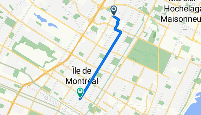 Rue Jean-Talon Est, Montréal à Rue Garnier, Montréal