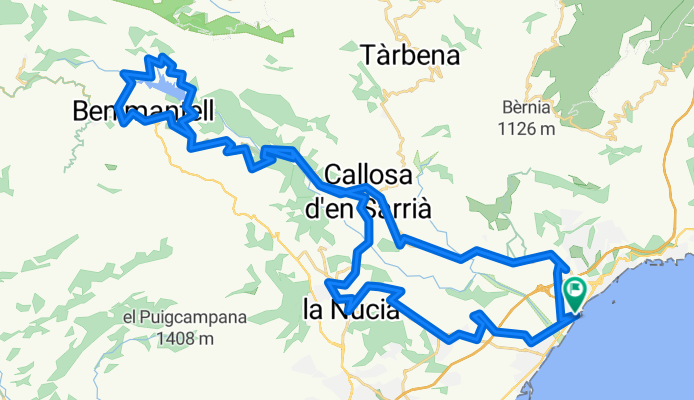 Route in Altea