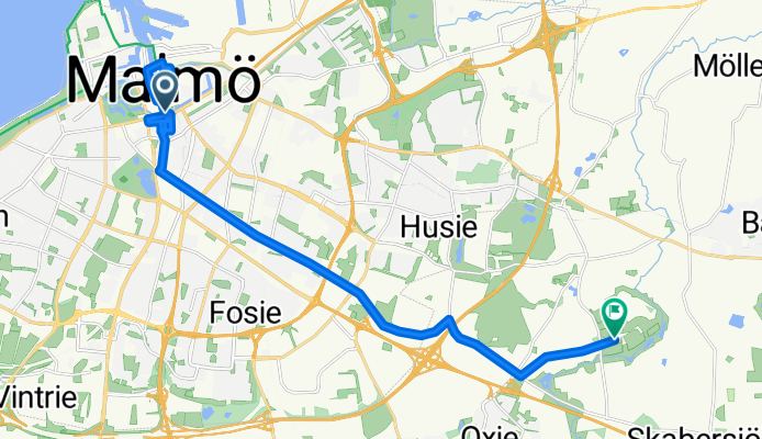 Stenhuggaregatan, Malmö to Södra Sallerup, Malmö