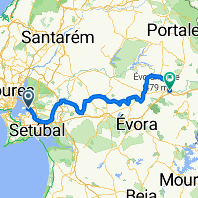 Avenida dos Pescadores, Montijo to Largo dos Combatentes da Grande Guerra, Estremoz