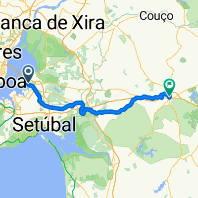 Avenida dos Pescadores, Montijo to Avenida de Gago Coutinho, Montemor-o-Novo