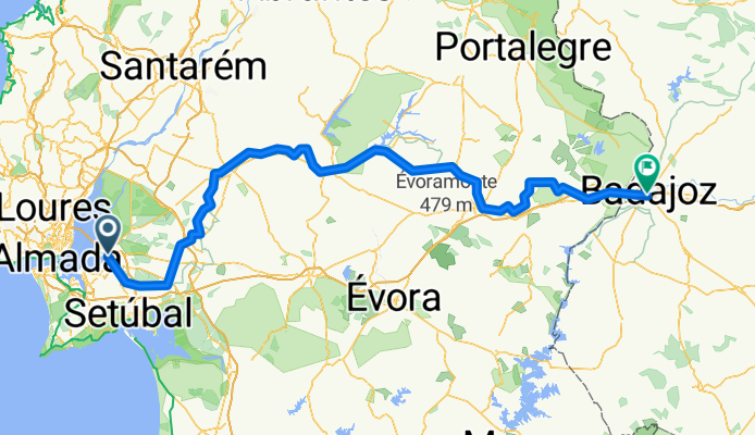 Bairro da Barrosa, Montijo to Plaza de Minayo, Badajoz