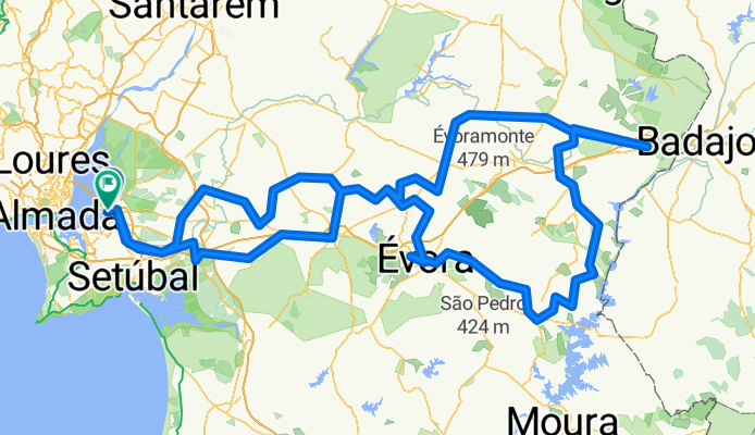 Estrada do Vau, Montijo to Avenida dos Pescadores, Montijo