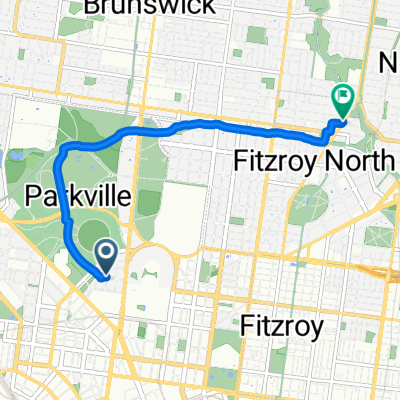 Morrah St, Parkville to St Georges Rd, Fitzroy North