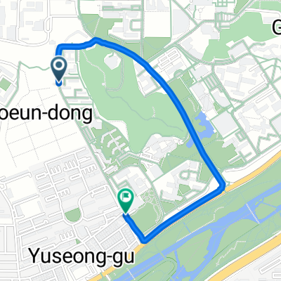 대학로291번가길, 대전광역시 to 대학로291번가길, 대전광역시