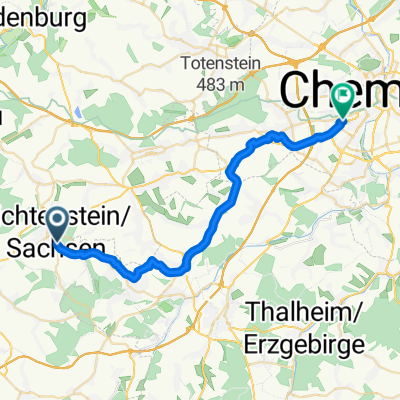Sonnenwinkel, Lichtenstein/Sachsen nach Neefestraße, Chemnitz