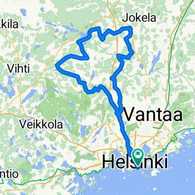 Route in Helsinki