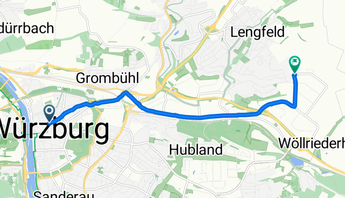Plattnerstraße, Würzburg nach Friedrich-Bergius-Ring, Würzburg