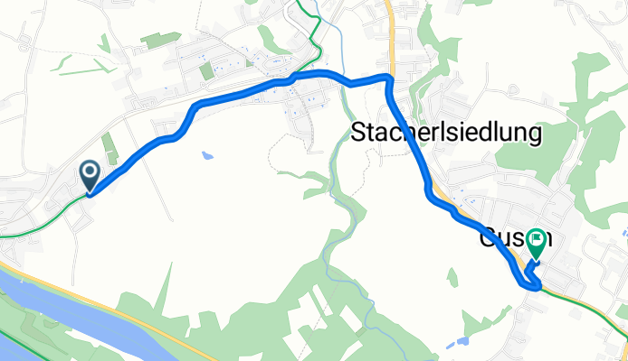 Pegelweg, Luftenberg an der Donau to Papa-Gruber-Platz, Langenstein