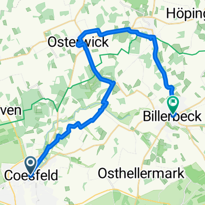 Sandsteinroute Coesfeld bis Billerbeck