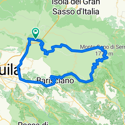 Percorso n 33 L'Aquila (Assegi) - Castel del Monte - Calascio - Santo Stefano di Sessanio - Barisciano - Poggio Picenze - L'Aquila (Assegi)
