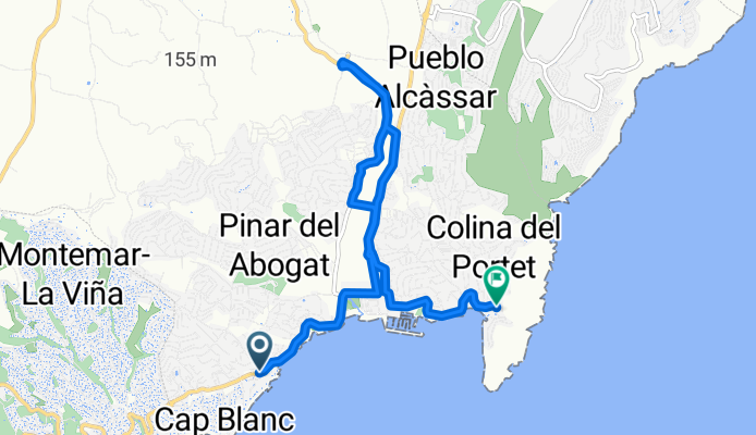Carretera Moraira a Calpe, Teulada to Carrer Puerto del Sol, Teulada