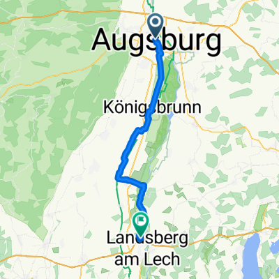 Von Augsburg bis Landsberg am Lech