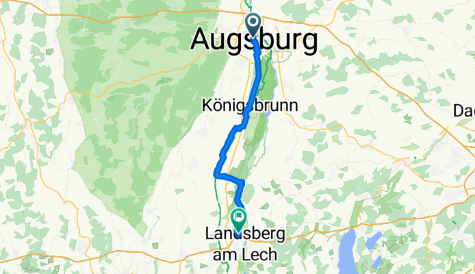 Von Augsburg bis Landsberg am Lech