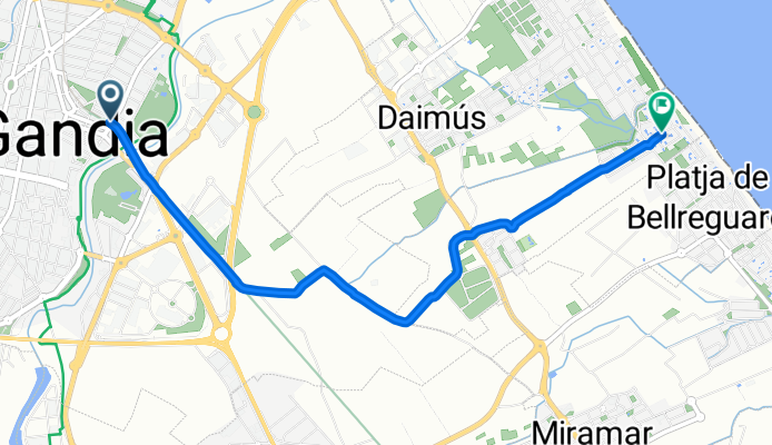 Carrer Magistrat Català do Carretera Nazaret-Guardamar-Oliv