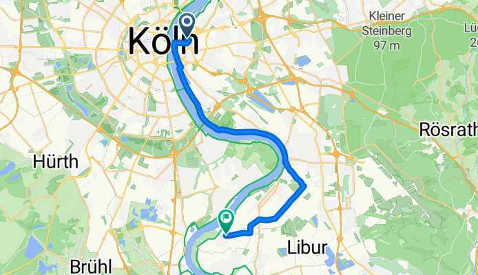 Luise-Straus-Ernst-Straße, Köln nach Sandbergstraße, Köln