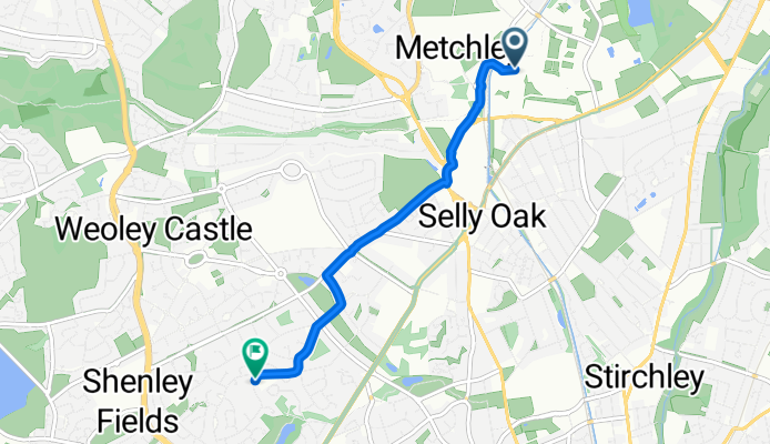 Ring Road South, Birmingham to St Denis Road, Birmingham