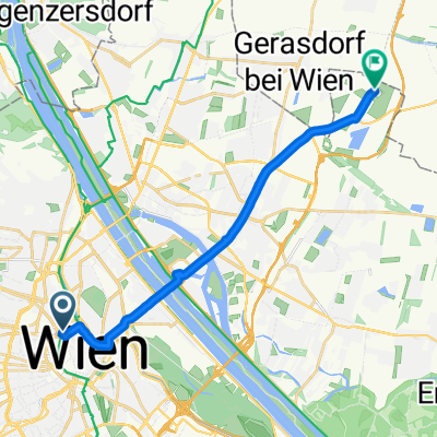 Maria-Theresien-Straße, Wien nach Donaustadt, Wien