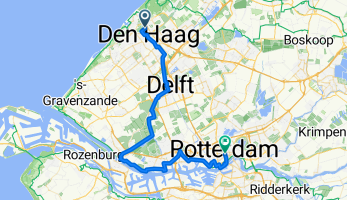Route zu Postillion Hotel WTC Rotterdam