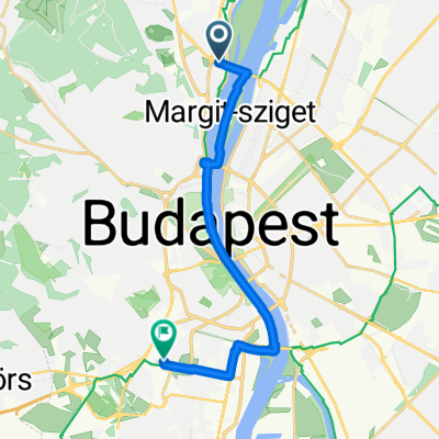 Route to Budapest-Kelenföld