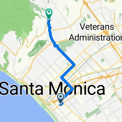 Sixth St, Santa Monica to Mandeville Canyon Rd, Los Angeles
