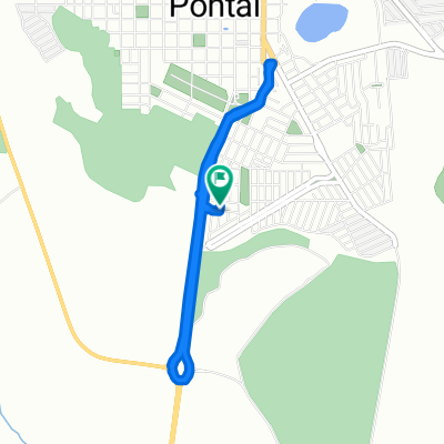 Rua Orlando Biscalchini, Pontal a Rua Orlando Biscalchini, Pontal