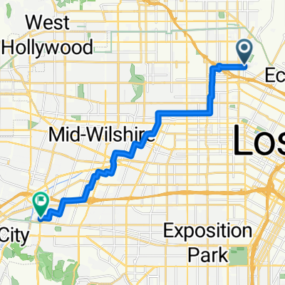 Melrose Ave, Los Angeles to McManus, Los Angeles